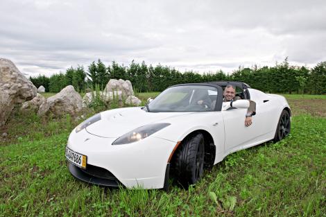 Paolo Vanzetto e la sua Tesla Roadster